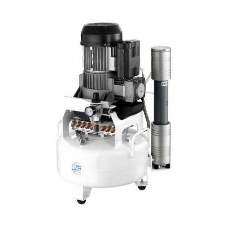 Compressore a secco TEC1-24, 24lt, 69lt/min, filtro ster, per 1 riunito