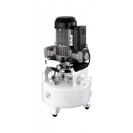 Compressore a secco TEC3-24SE, 24lt, 150lt/min, per 2 riuniti