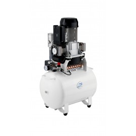 Compressore a secco TEC3-50,50lt, 140lt/min, filtro ster, per 2+1 riuniti