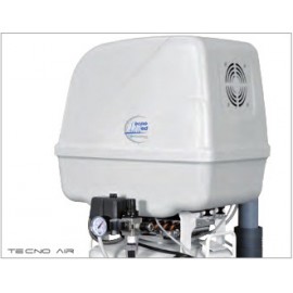 Compressore a secco TEC1-24SEC, 24lt, carenato, 72lt/min, per 1 riunito