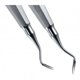 Elevatore radice dentale Flohr, ricurvo