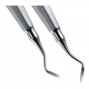 Elevatore radice dentale Flohr, ricurvo