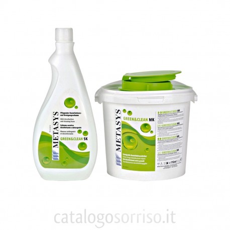 Green & Clean MK, Dispenser 70 salviette e Flacone SK