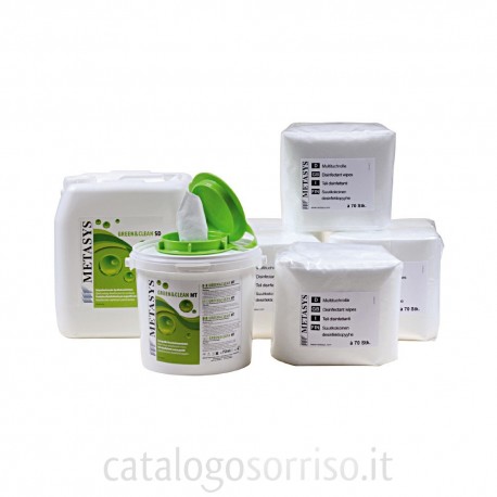 Green & Clean MT, Dispenser e Salviette e Tanica SD 