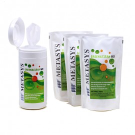 Green & Clean WD, Dispenser con 120 salviette e 3 buste da 120 salviette