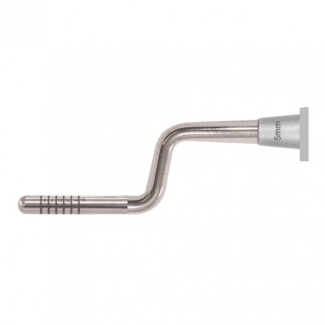 Osteotomo angolato con punta convessa diam. 5 mm
