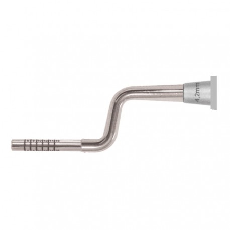 Osteotomo angolato con punta concava diam. 4,2 mm