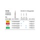 Frese F0166, Conical Pointed, 6pz