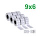 Rotolo etichette a 2 linee con indicatore di sterilizzazione, 9 pz.