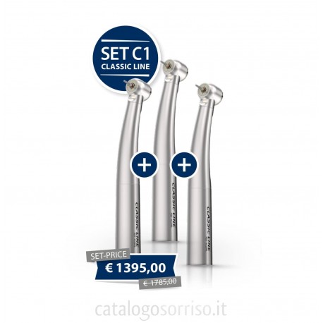 Promo: Turbine HC20KL Classic Line, testina alta vel., luce, 3pz