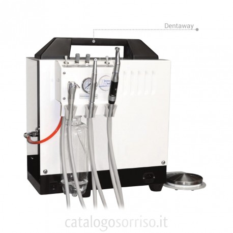 Riunito Dentale Veterinario Portatile Dentaway, compressore interno